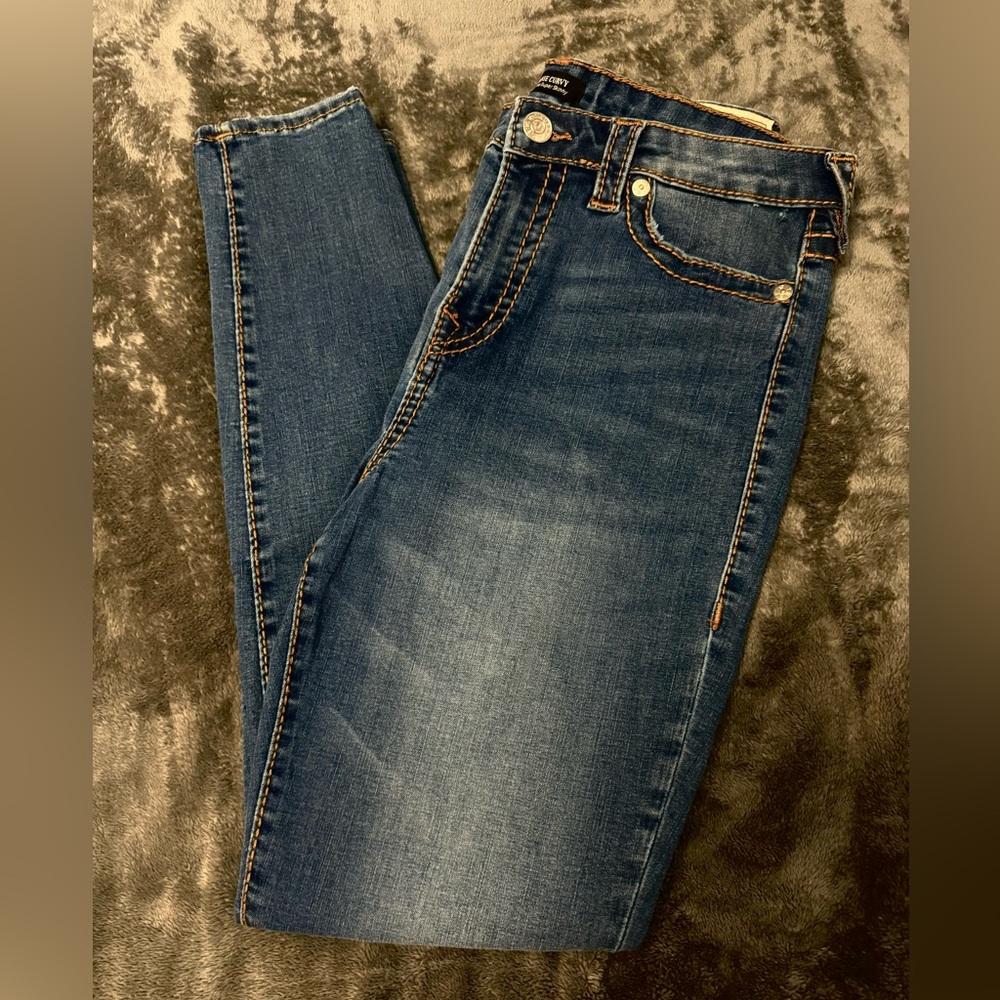 NWOT True Religion Jennie Curvy High Rise Super Skinny Sz. 32 - Picture 3 of 8